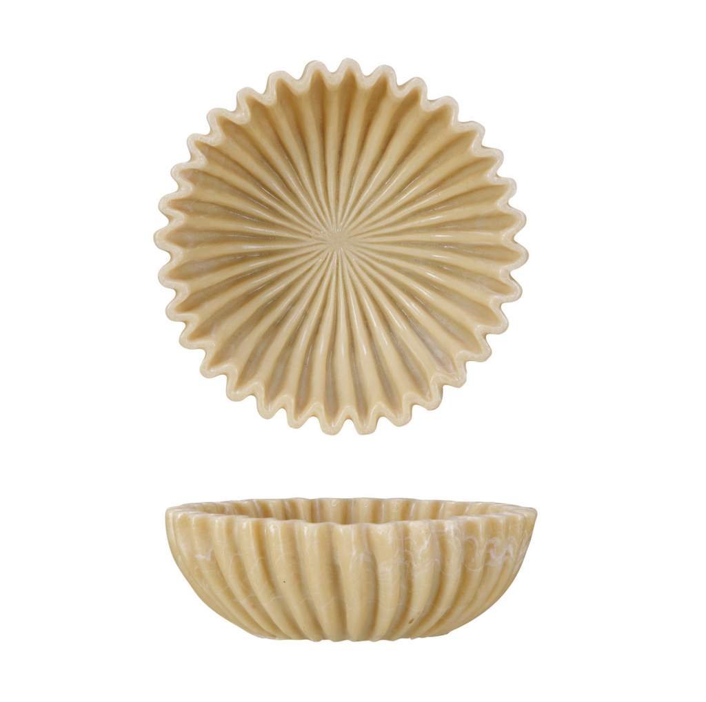 Resin Pleated Bowl