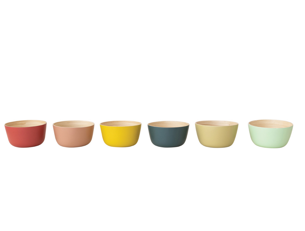 Bamboo Bowl with Natural Finish Inside