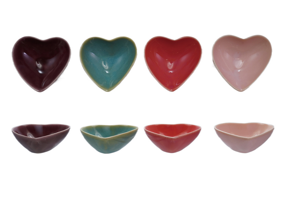 Stoneware Heart-Shaped Dish
