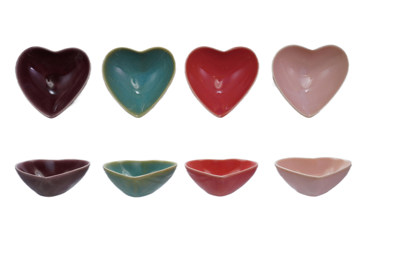 Stoneware Heart-Shaped Dish