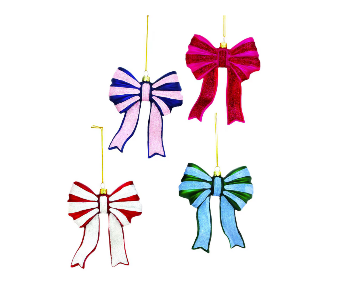 Glittered Bows Ornament