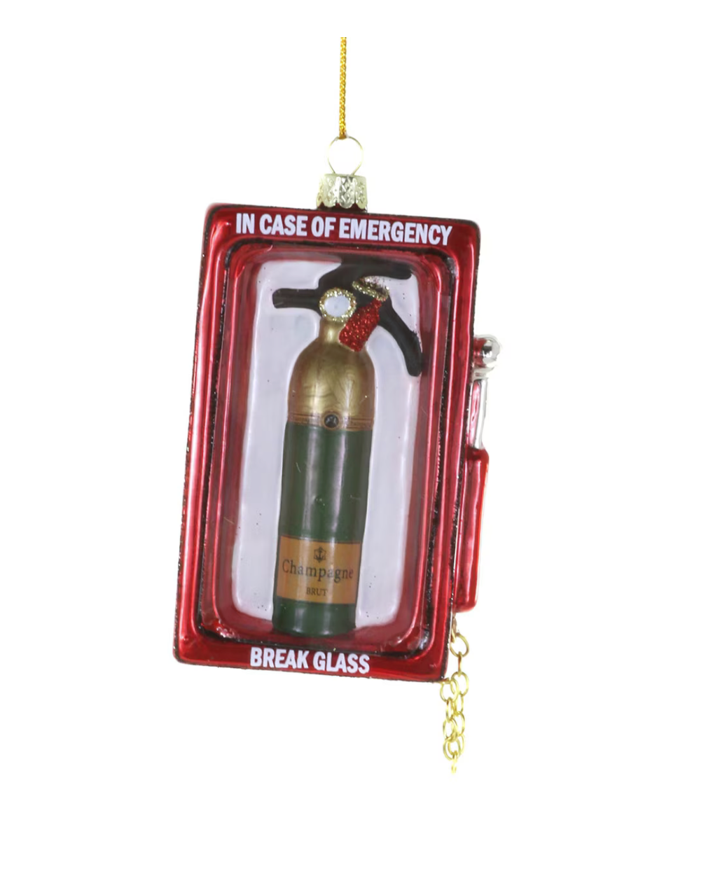 Champagne Emergency Ornament