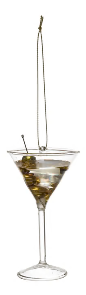 Glass Cocktail Ornaments