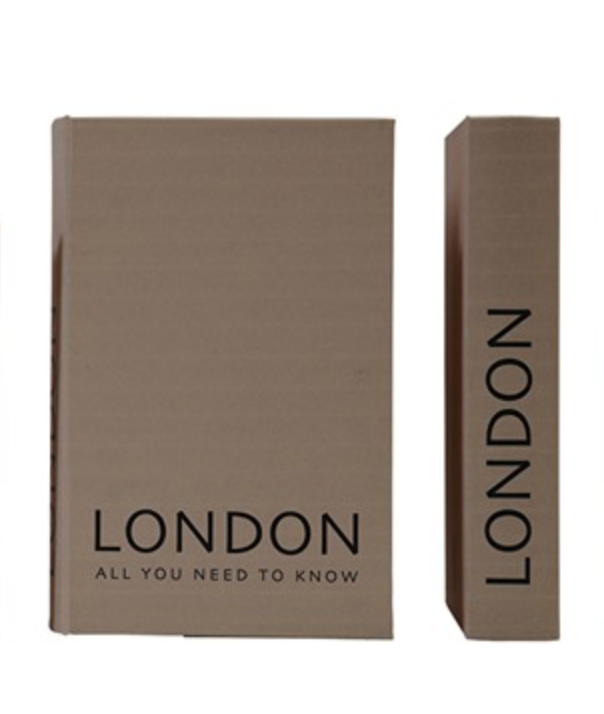 Linen Book Storage Boxes