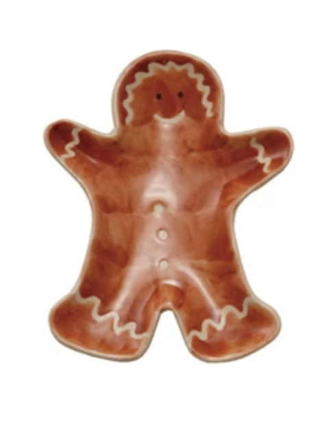 Stoneware Holiday-Shaped Dish