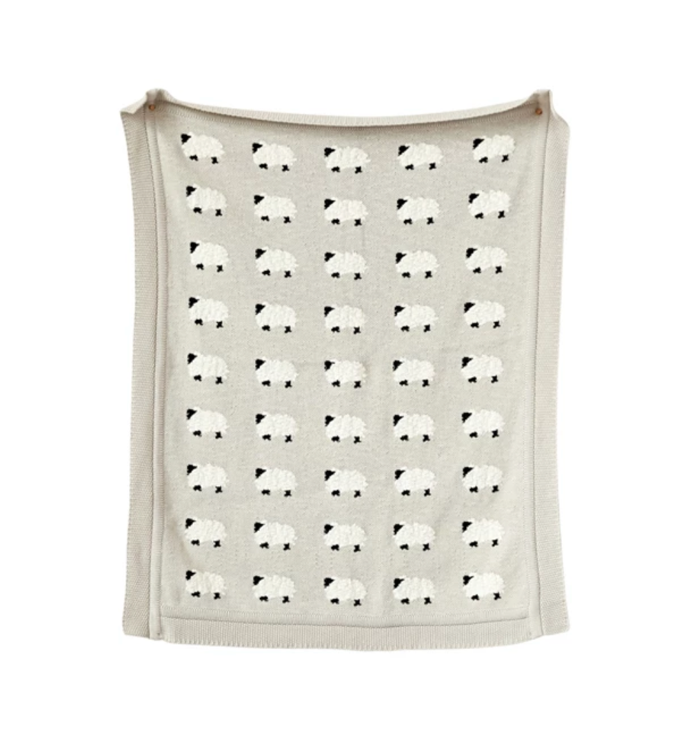 Cotton Knit Baby Blanket
