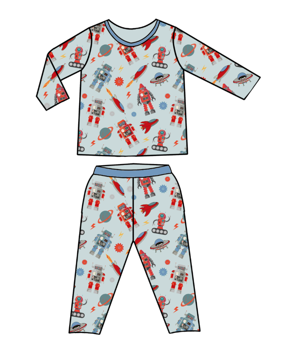 Bestaroo Long Sleeve + Long Pant Pajamas