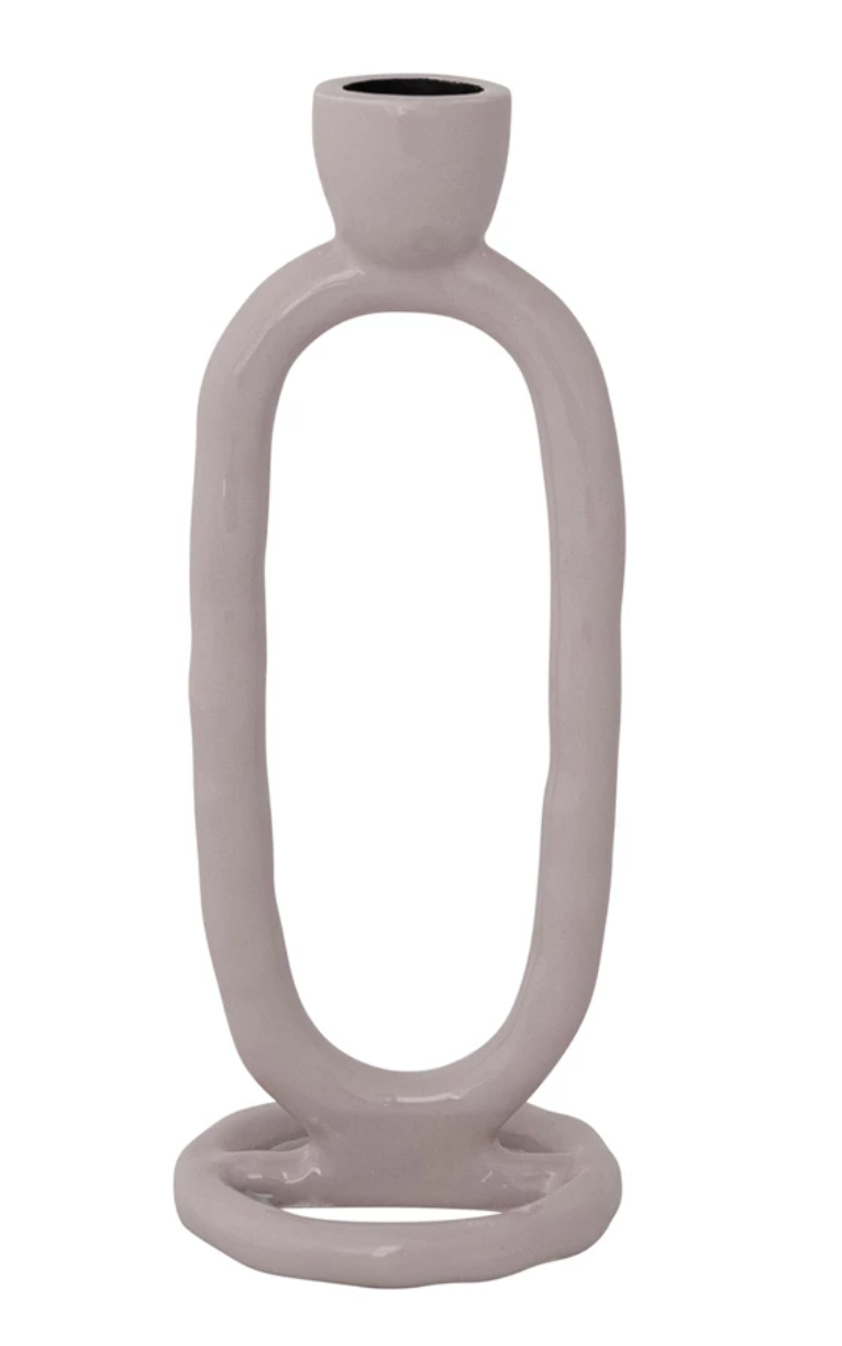 Enameled Taper Candle Holder