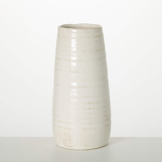 White Glossed Vase