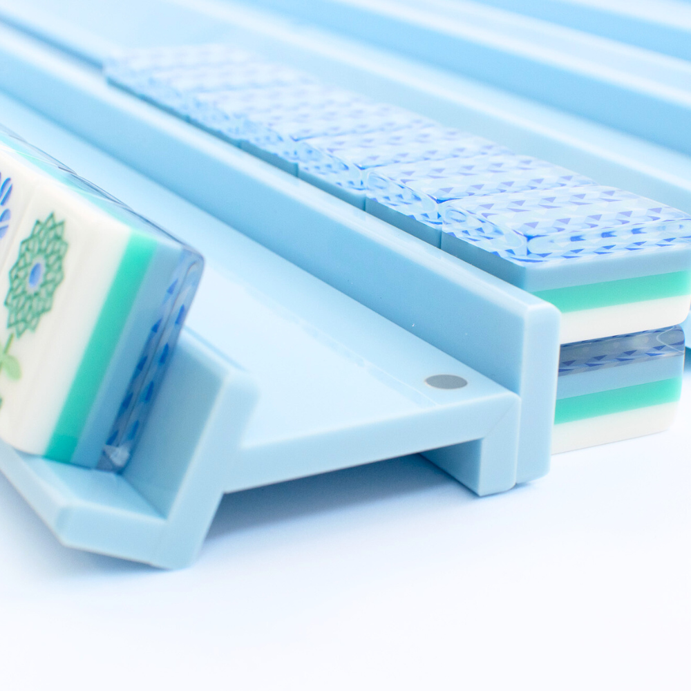 Premium Acrylic Mahjong Racks | 4 Racks + 4 Pushers