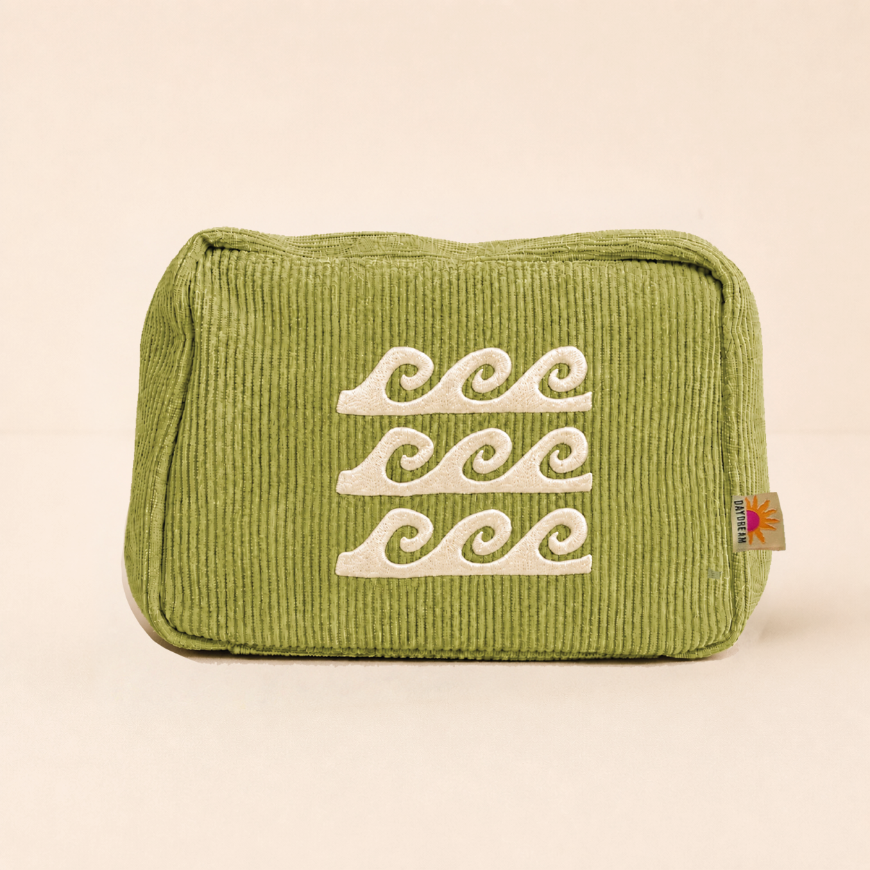 Corduroy Cosmetic Pouch 7”