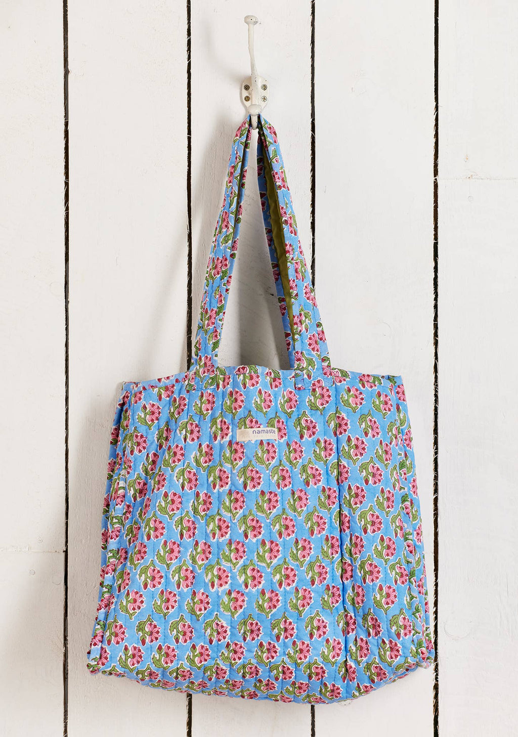 Taruni Vintage Floral Quilted Tote Bag