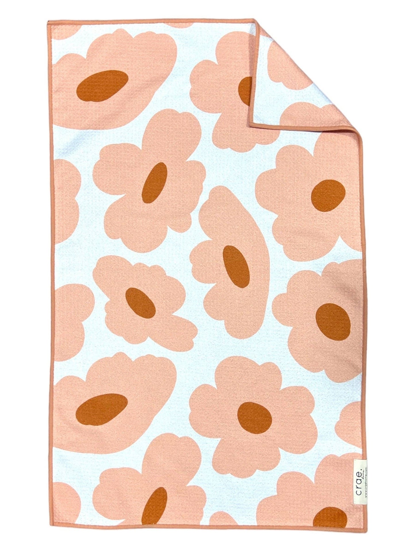 Blossom: Double-Sided Hand Towel: Hand Towel / White