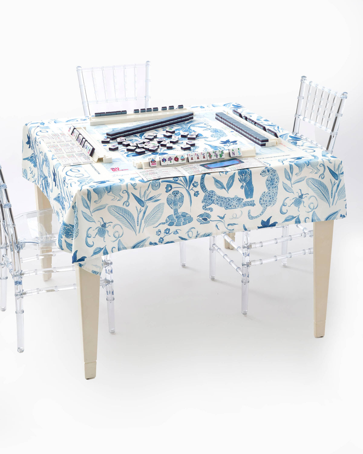 Instructional Mahjong Tablecloth