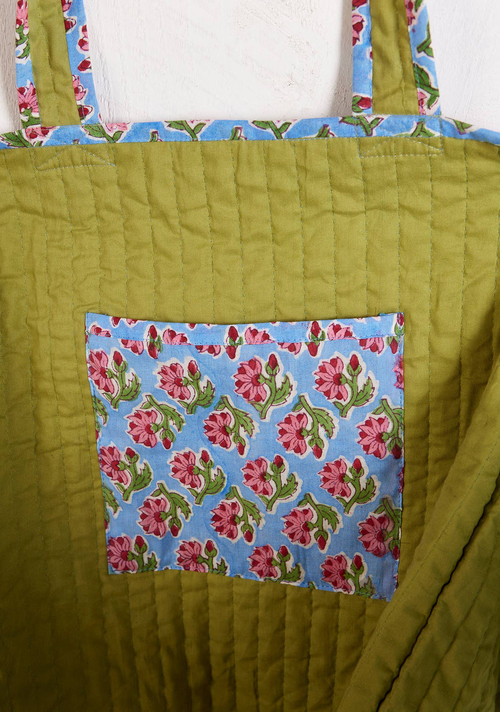 Taruni Vintage Floral Quilted Tote Bag