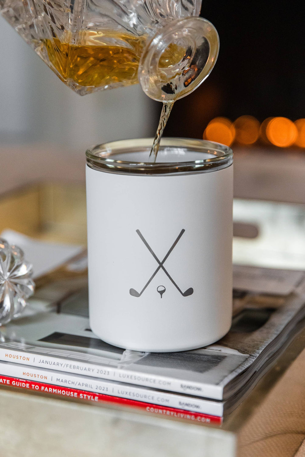 Glass Lined Whiskey Low Ball