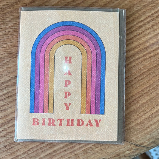 Happy Birthday - Rainbow Birthday Greeting Card