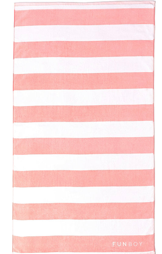 Pink Striped Cabana Towel
