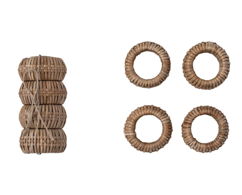 Handwoven Rattan Napkin Rings