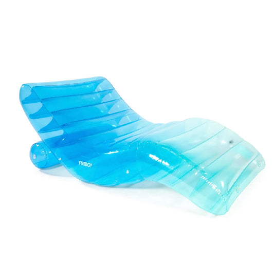 Clear Blue Chaise Lounger