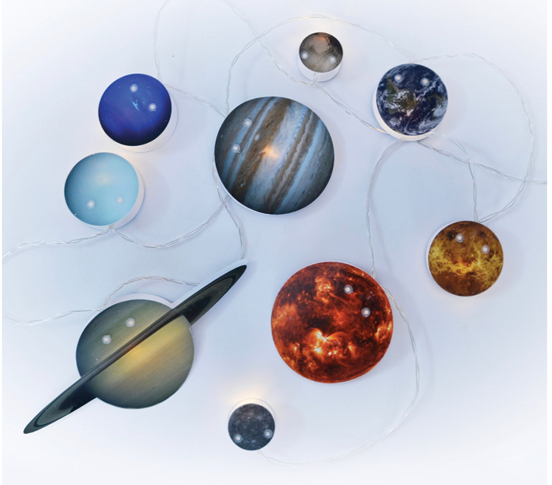 Solar System Planet String Lights