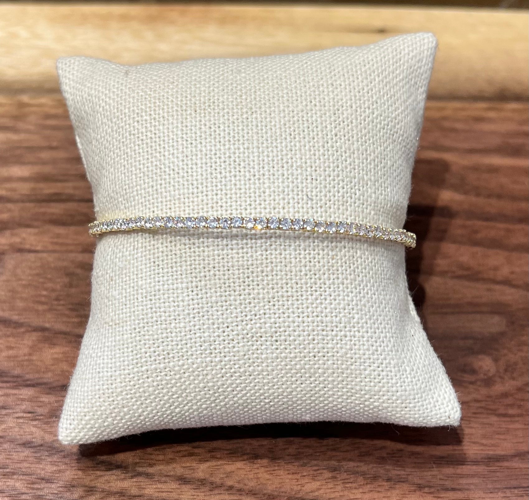 Gold Fill Stretch CZ Bracelet Bangle