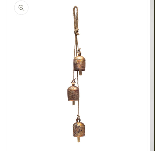 Rustic Cascading Bell Wind Chimes