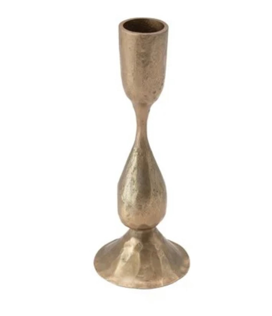 Hand-Forged Brass Taper Holder