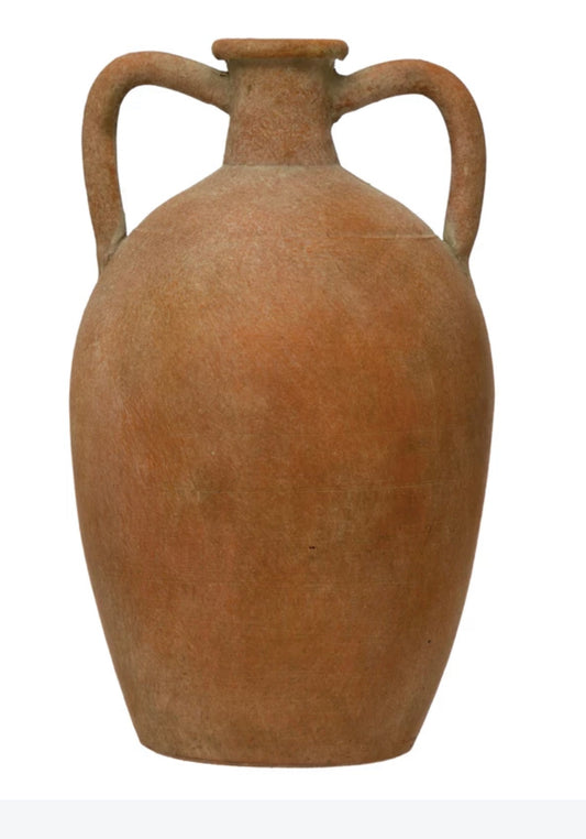 Terracotta Urn with Handles