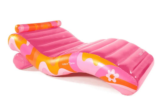 FUNBOY X Barbie™ Dream Clear Pink Chaise Lounger