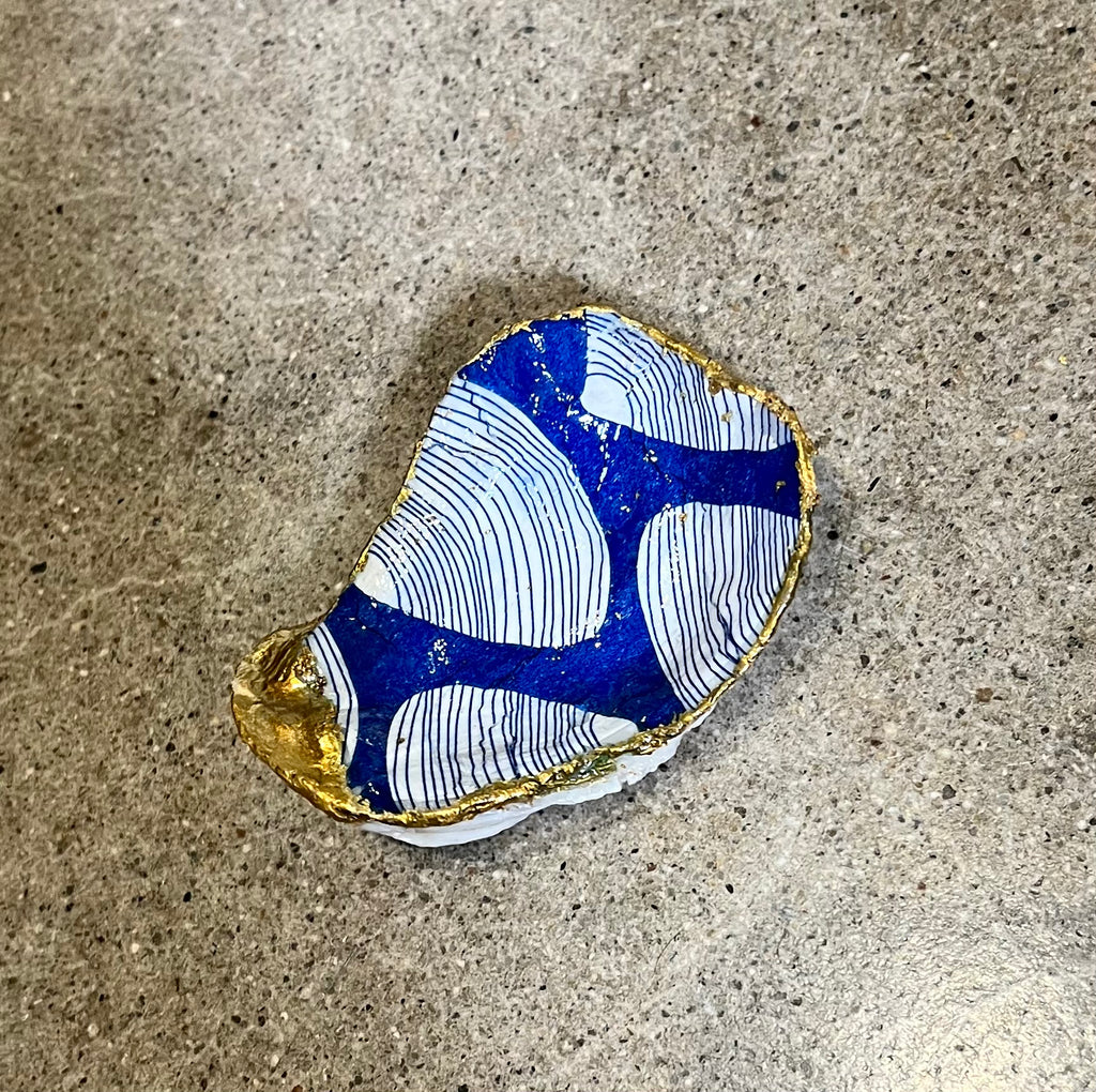Hand painted Single Oyster Shells