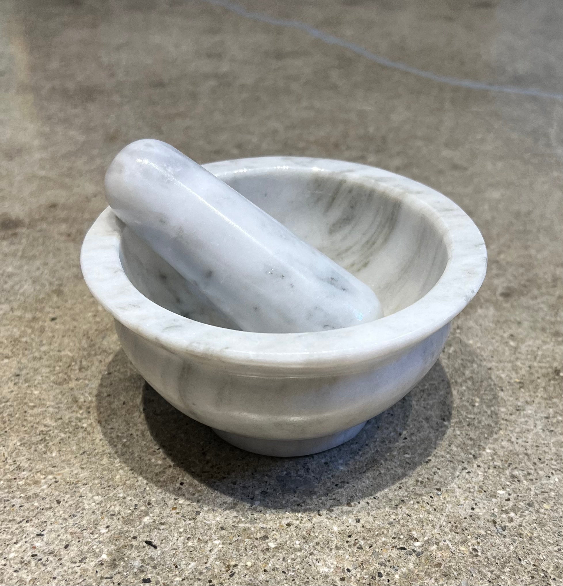 Marble Mortar and Pestle