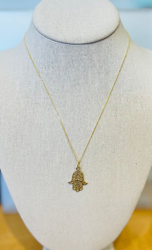 Hamsa Hand Necklace