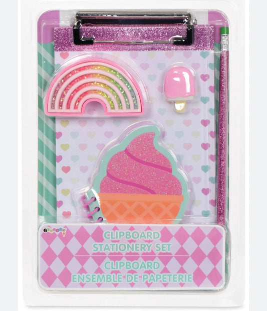 Ice Cream Clipboard Stationary Set