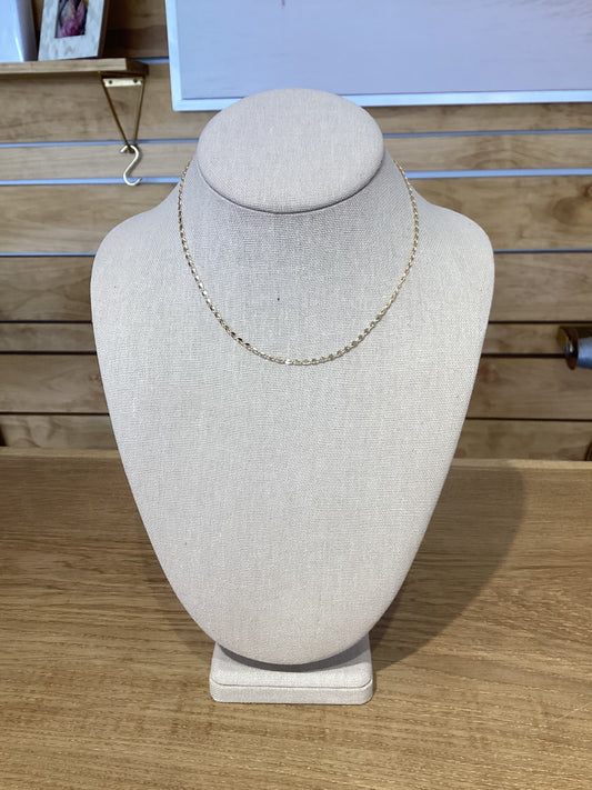Gold Fill Sparkle Chain Necklace 16"