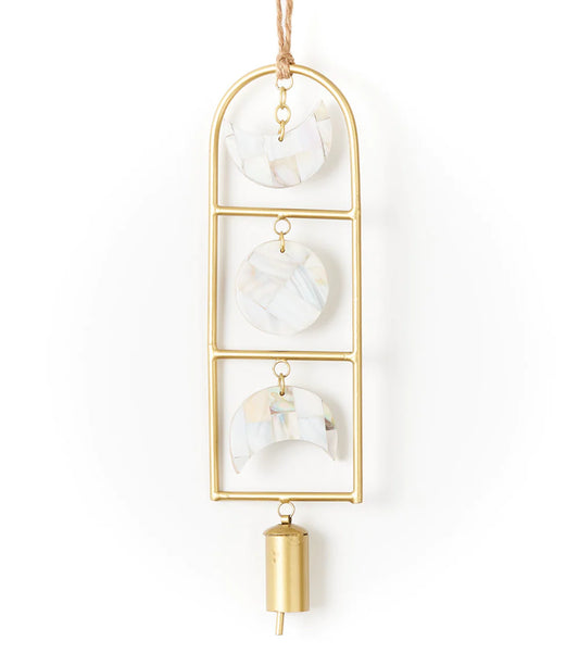 Chayana Moon Phase Mother of Pearl Wind Chime