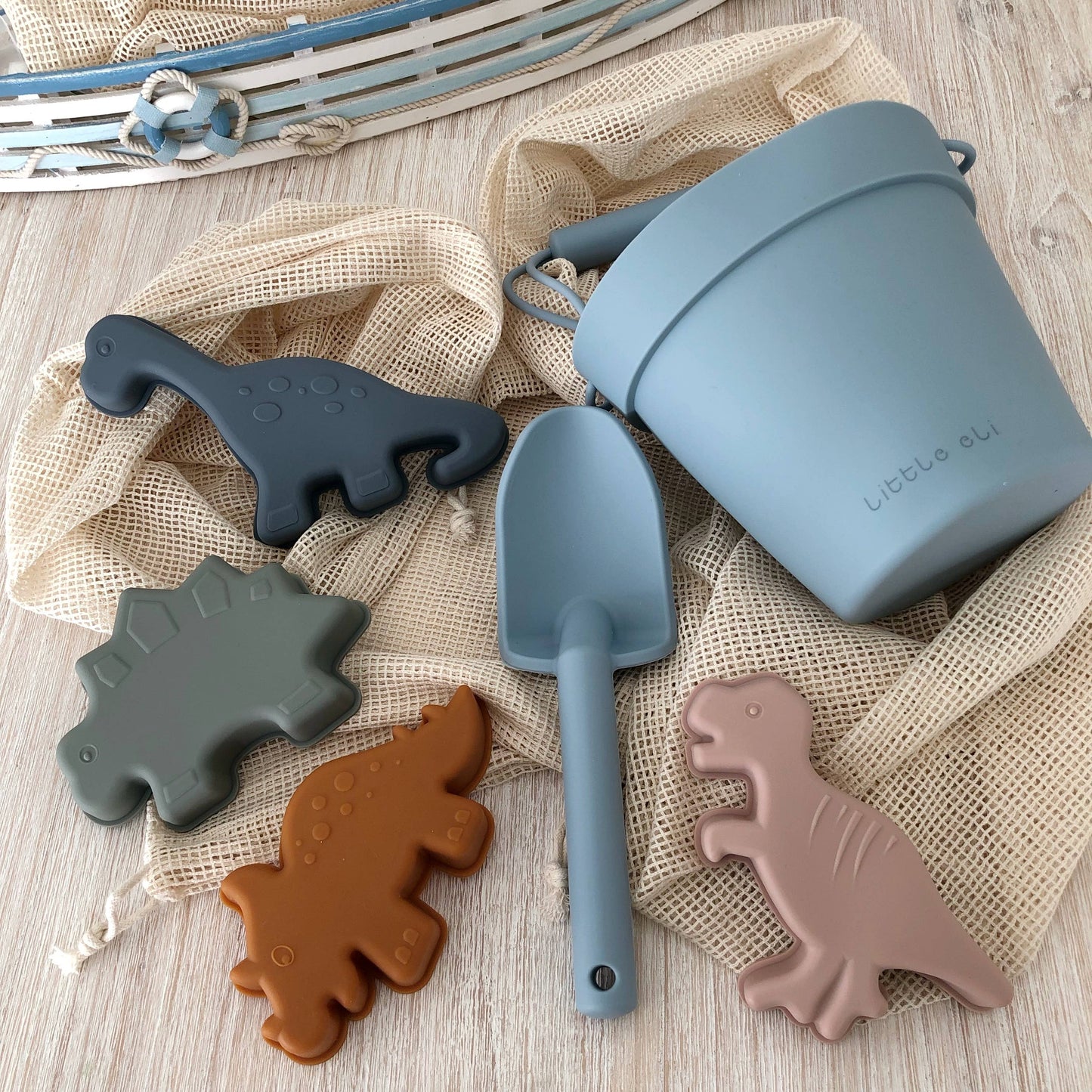 Beach Bucket Set - Dusty Blue