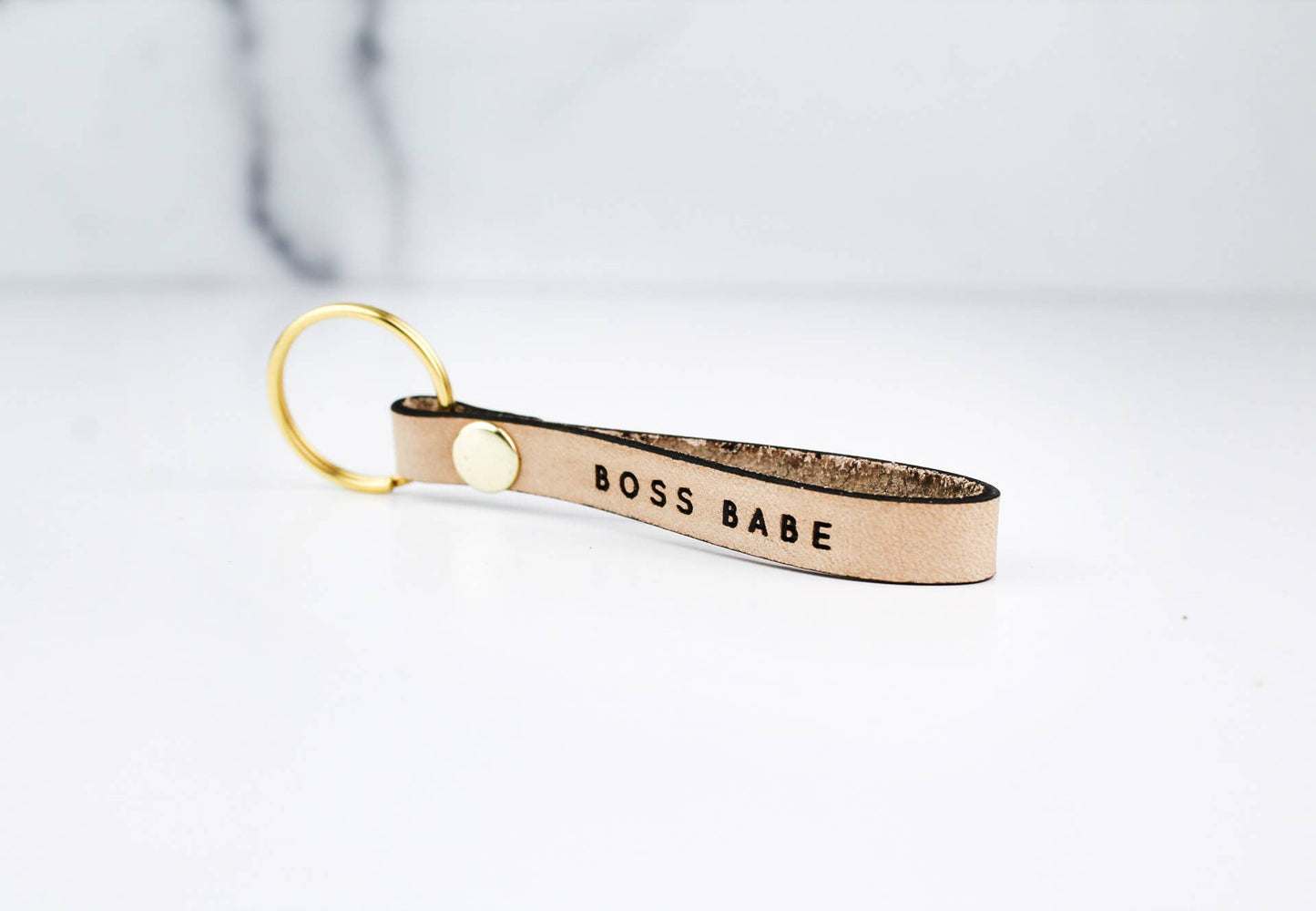 BOSS BABE | Leather Loop Keychain