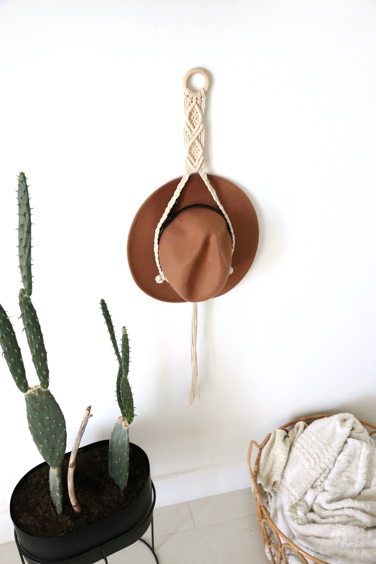 Macrame Hat hanger