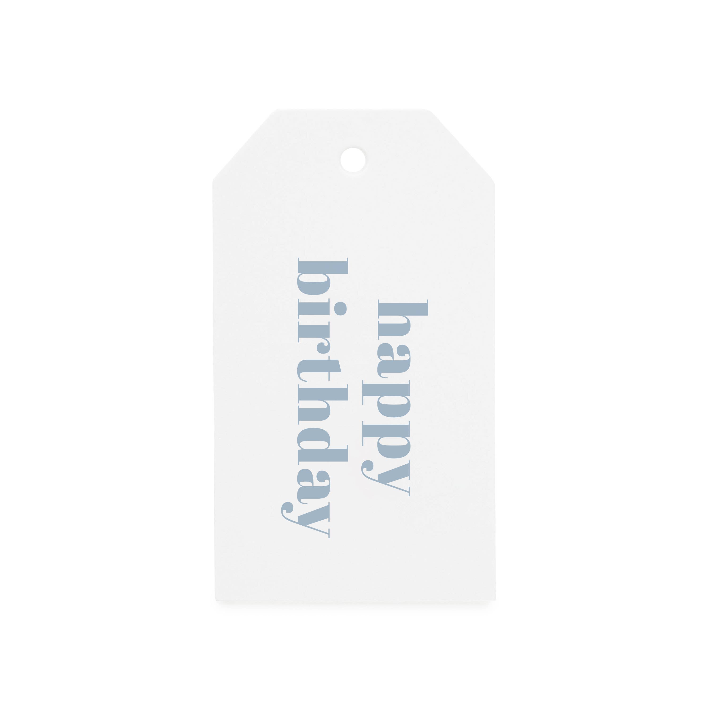 Blue Happy Birthday Tag