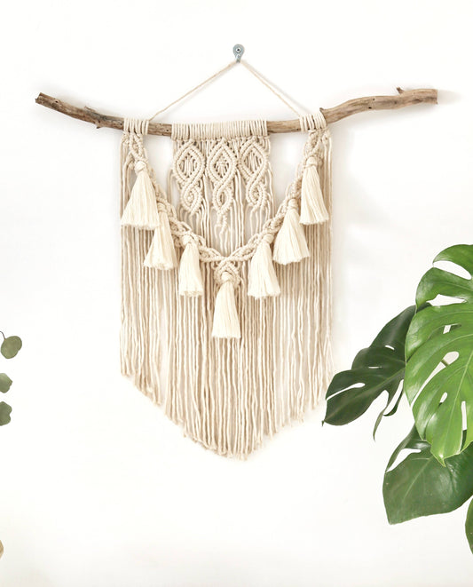 small tassel wall hanging