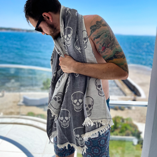 Skull Beach Towel