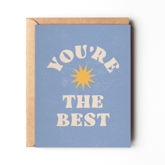 You're The Best - Fun Retro Thank You Card