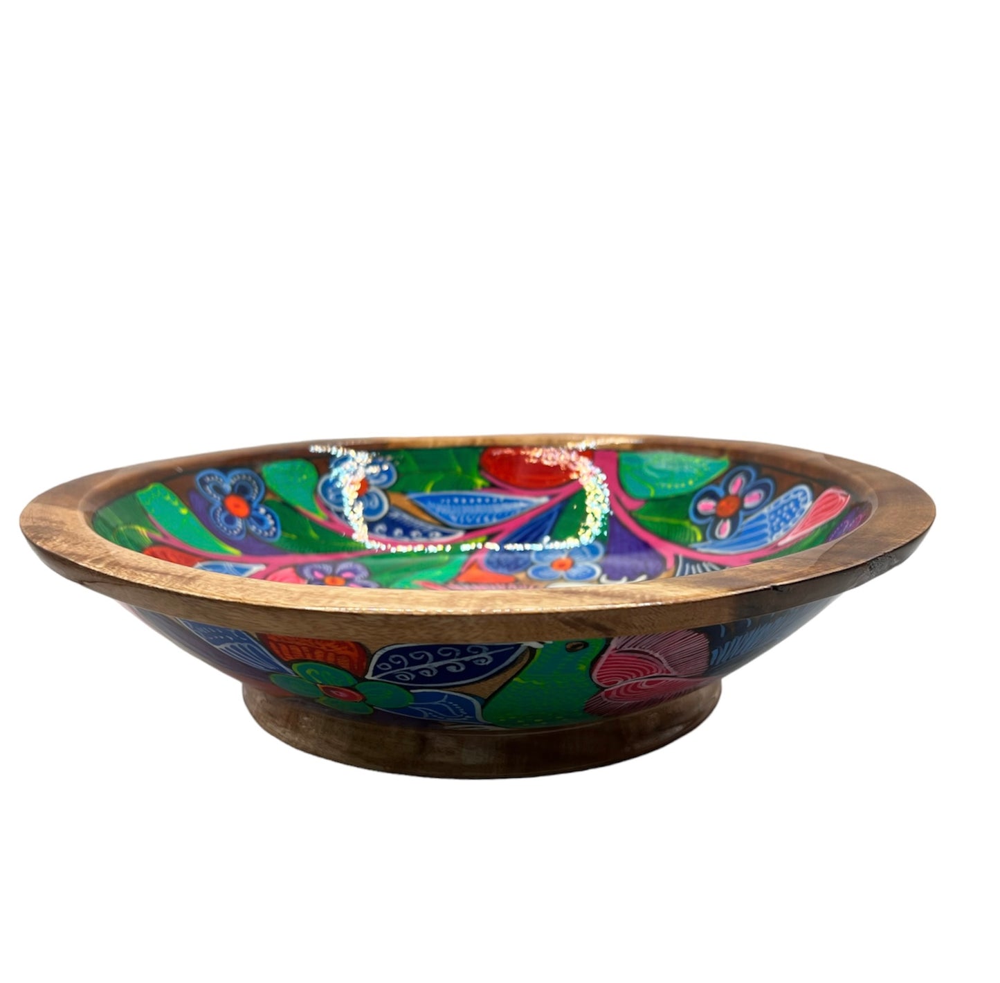 Hand Painted Wood Bowl