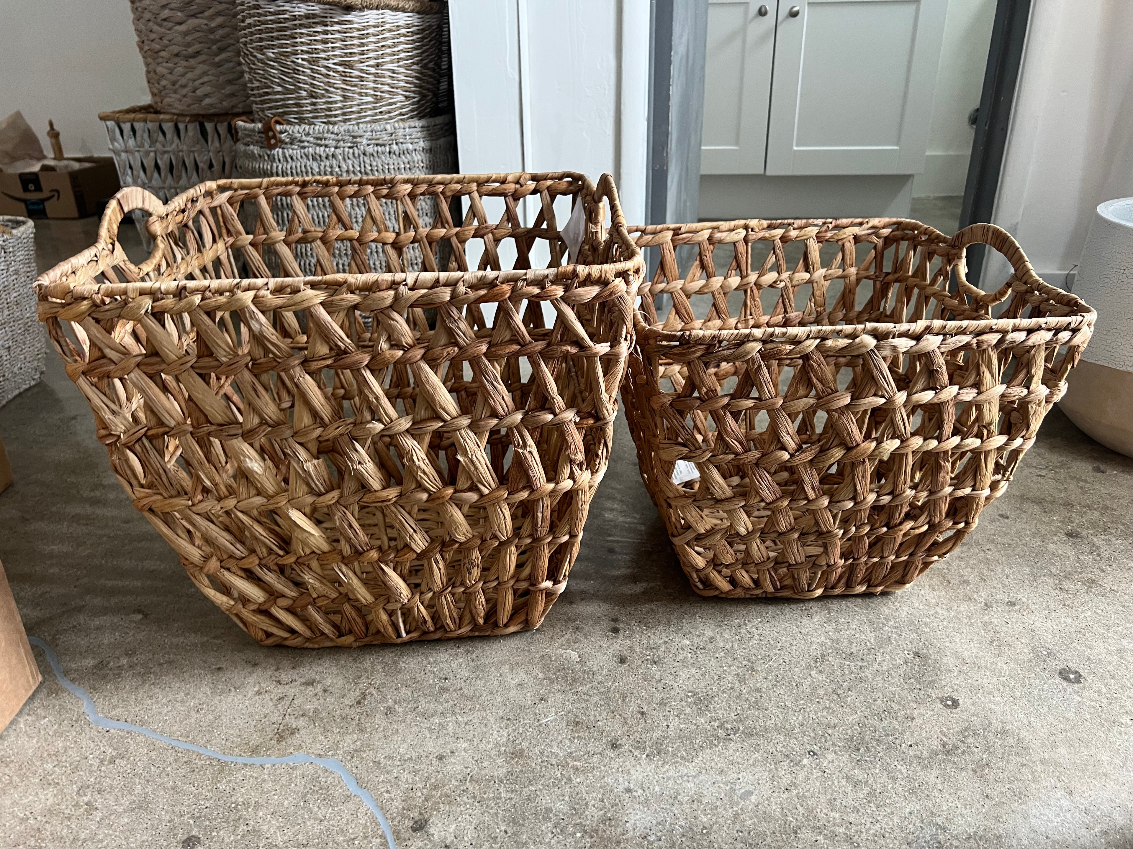 See Through Wicker Baskets