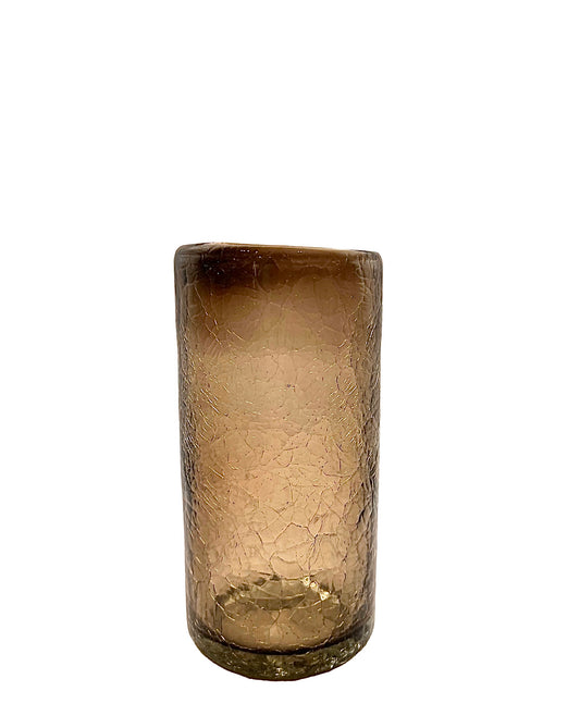 Violet Smoke Hammered Glass - Tall