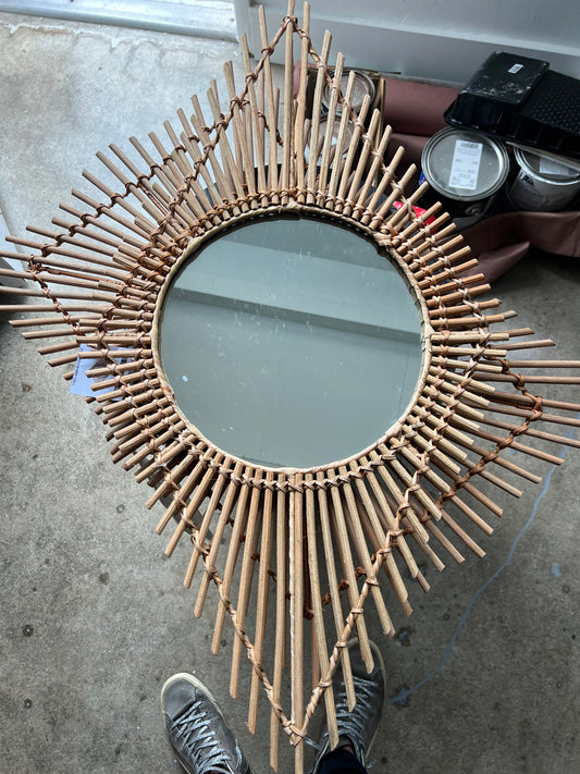 Bamboo Diamond Mirror